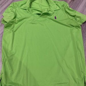Ralph Lauren Lime Green Polo with Purple Pony